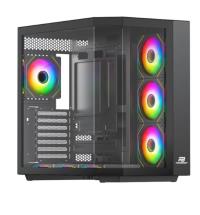 POWERBOOST PBA4375B-750W 80+ BRONZE 7*12cm ARGB Fanlı USB 3.0 Seaview Gaming Siyah Kasa
